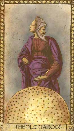 Theologia - XXX of Mantegna Tarot
