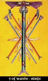 Five of Wands - Strife